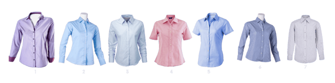 camisas y blusas oxford de vestir para empresas