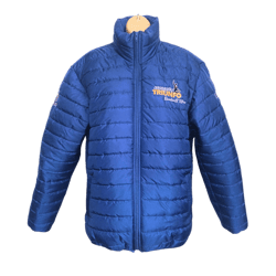 casaca acolchada impermeable para empresas con bordado logo